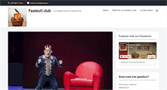 Desktop Screenshot of fauteuil-club.be