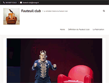 Tablet Screenshot of fauteuil-club.be